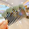 Artefacto para Quiebre de Cabello Infantil Peine para Cabello Acabado de Flequillo Horquilla de Flor Accesorios para el Cabello de Verano Parte Trasera de la Cabeza Horquilla para Cabello Femenino Tocado