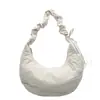 Moda de Invierno Bolsa de Plumas para Mujer 2024 Nuevo Estilo Académico Bolso Dumpling Casual Gran Capacidad Bolso de Hombro Cruzado