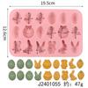 Tema de Páscoa Pequeno Animal Ressurreição Ovo Coelho Molde de Silicone DIY Criativo Doce Chocolate Biscoito Molde