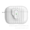 Estojo para Fone de Ouvido com Fivela de Bloqueio de Padrão de Concha Adequado para Apple AirPods Pro3 Pro2 4ª Geração Capa Protetora com Interruptor de Botão