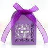 Transfronteiriço em estoque Oco - out caixa de doces sem amarelecimento do casamento cruz laço laço chocolate casamento doces caixa