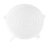 Funda de silicona de grado alimenticio, funda sellada para alimentos, película aislante para recipientes, resistente al calor, transparente, juego de 6 piezas