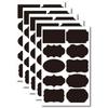 Adesivo de PVC preto à prova d'água apagável para manchas, garrafa de vidro, mason Spice Jar Sticker, adesivo de quadro-negro transfronteiriço