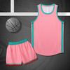 Lote directo de fábrica 2022 nuevo traje de baloncesto de tres piezas americano para hombre y mujer para niños y adultos estampado camiseta de cuello redondo