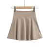Falda corta de verano para mujer, estilo europeo y americano, sexy, con cintura en contraste de color, corte A, deportiva