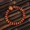 Novo Estilo Contas Budistas de Salgueiro Marinho com Fio de Ouro, Pulseira de Contas de Ábaco, Barraca de Rua Estilo Chinês Resina Salgueiro Marinho Brinquedo Cultural Contas de Oração