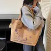 Bolso Tote de Gran Capacidad Estilo Perezoso 2026 Nuevo Bolso de Mano de Moda Bolso de Hombro para Viajes Diarios Japonés Bolso de Lona