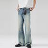 Ropa para Hombre LKTM# Jeans 517 Degradado Azul Viejo Lavado Hombres y Mujeres Sentido Avanzado Gato Debe Rascar Pantalones Largos