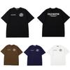 Camiseta Cole Buxton Série Manga Curta Minimalista Palha Assinatura Letra Slogan Estampada Nicho Tendência Solta para Homens e Mulheres