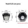 Acessórios para mandril de fresadora de marcenaria cabeça de conversão acessórios para fresa jaqueta 6mm1/4 8mm mandril