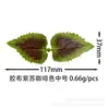 Hojas de Perilla Simuladas, Plantas Verdes Simuladas, Pequeños Ramilletes de Plantas en Maceta, Accesorios DIY, Decoración Colorida para Colgar en la Pared del Hogar, Hojas Falsas
