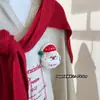 2025 Nuevas Muñecas de Peluche de Dibujos Animados de Navidad Papá Noel Árbol de Navidad Reno Broche Colgante Accesorios