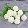 Flor de hortensia artificial de 7 cabezas flor de seda flor de plástico flor para exterior macizo de flores maceta surco para flores decoración exterior centro comercial flor decorativa