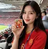 Oro Puro 999 Artesanía Tarjeta de Oro Copa Mundial 2026 Mascota Alce de Arce Pegatina Metálica Regalo Corporativo de Negocios