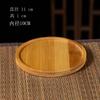 Vintage Bambu Coaster Redondo Vaso de Flores Tapete Retangular Criativo em Forma de Coração Café da Manhã Café Isolamento Tapete Gravura Logotipo