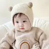 Toucas para Bebês para Outono e Inverno, Super Fofas para Recém-Nascidos e Bebês, Protegem as Orelhas e Quentes, Adoráveis Toucas de Lã Tricotada para Meninos e Meninas
