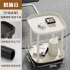 Mesa de Café Estilo Nuevo Mahjong, Estante para Tés, Estante de Almacenamiento para Mesa de Mahjong, Mesa Auxiliar Pequeña, Mesa de Té Móvil para Jugar Cartas en la Sala de Juegos
