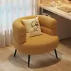 Sillón individual moderno, sofá de lana de cordero, sillón de ocio para sala de estar, dormitorio, balcón, silla individual cómoda para maquillaje