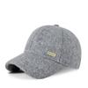 Boné de Baseball Retro Acolchoado de Veludo Lã 2025 para Homens de Meia-Idade e Idosos Quente à Prova de Vento Neve Aba Curta Boné de Pato