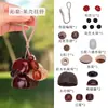 Kit de Materiales para Carrillón de Viento de Cáscara de Fruta Natural DIY Campana Hecha a Mano Colgante Creativo para Bolsa Regalo Accesorios de Sanación del Bosque