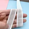 Cinturón de Malla Elástica Hueca Blanco en Stock, Cinturilla para Ropa y Lencería, Accesorios de Banda Elástica de Malla Decorativa de Nylon