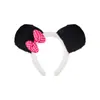 Performance Dia das Crianças Headband de Cabeça Animal Cartoon Headwear de Pelúcia Conjunto de Headband de Princesa Panda de Pelúcia Adesivos Faciais Acessórios de Roupa