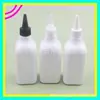 Botella transparente con tapa puntiaguda 250ml botella cuadrada blanca con tapa puntiaguda botella de pegamento con tapa puntiaguda tapa puntiaguda botella de aceite con tapa puntiaguda botella con boquilla puntiaguda