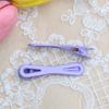 Horquilla de 6,1 cm con ocho clips chapados en color macarrón, pinza de pico de pato, venta al por mayor, pinza de flequillo hueca, bricolaje
