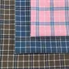 Tejido de sarga de algodón 100% cepillado a cuadros para chaquetas y pantalones de franela a cuadros de otoño e invierno, adecuado para ropa de mujer y niños, patrón de cuadros grandes