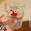 Taza de Agua de Dibujos Animados Linda, Taza de Vidrio, Taza Doméstica de Cachorro Estilo Ins, Taza para Café con Leche, Taza para Beber, Taza de Agua de Alto Valor