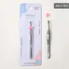Pinzas para Cejas de Acero Inoxidable, Pinzas para Cejas, Pinzas para Depilar el Cabello, Tipos Angulados y Planos, Duraderas y Resistentes a la Corrosión