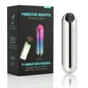 Huevo vibrador en forma de bala recargable por USB con control remoto por aplicación móvil, tapón anal para el autoplacer y masaje de mujeres