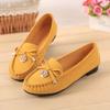 Comércio exterior transfronteiriço plus size sapatos femininos 2024 primavera e outono novo arco moda boca rasa um pedal bean sapatos