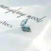 Pendientes de Titanio F136 Aleación de Titanio Marquise Redondo Circonita Ala Pequeña G23 Titanio Rosca Interna Cabeza de Joyería para Piercing de Labio