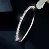 Pulsera Minimalista de Zirconia Sintética Microincrustada de Alta Gama, Superventas Transfronteriza, Exclusivamente para Ventas de Joyería por Transmisión en Vivo