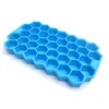 Amazon Creative 37 Células Formato Colmeia Grelhas de Gelo para Bar Doméstico Hotel Caixa de Molde de Gelo Grelhas de Gelo de Silicone de Grau Alimentício