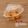 Caixa de embalagem plástica transparente para bolo de pêssego caixa de embalagem para biscoito pão bolo caixa de embalagem plástica descartável PET para confeitaria