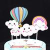 Juego de 5 Banderines de Nube de Globo al por Mayor, Pequeños Inserciones Coloridos con Estampado Dorado, Toppers para Decoración de Pasteles, Fabricante de Artículos para Fiestas
