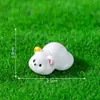 Miniaturas fofas de ovelhas e gansos, adoráveis acessórios de decoração DIY para paisagismo de jardim, ornamentos em miniatura