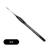 Pluma de Gancho de Varilla Negra de Pelo de Lobo Triangular Transfronteriza Punto de Trazo de Pluma de Gancho Afilada Pintura a la Acuarela Gouache Óleo Pintado a Mano