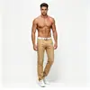 Pantalones Casuales de Pierna Recta de Color Sólido Estilo Americano para Hombre, Modelos Juveniles, Múltiples Colores Disponibles, Pantalones Largos Versátiles de Corte Ajustado