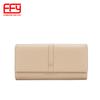 Carteira Feminina Personalizada Chaobang Multi-cartões Grande Três Descontos Transfronteiriça Simples Cor Sólida Clutch Carteira de Moda