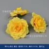 Flor artificial de seda amarela estilo europeu botão de rosa retrô corsage de casamento acessórios de flor de pulso decoração de caixa de presente para as mãos