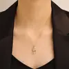 Popular Joyería de Exportación Transfronteriza Europea y Americana Elemento Geométrico Collar Personalizado Moda Retro Colgante Cadena de Suéter para Mujer