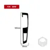 Adecuado para BMW X3 F25 F26 11-17 juego completo de interruptor de logo de volante interior de fibra de carbono negro piano