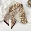 Bufanda Larga de Seda de Lunares para Mujer, Bufanda Decorativa de Cuello a la Moda, Diadema de Cinta Estrecha, Goma para el Cabello Versátil, Cinturón