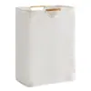 Cesta de Lavandería Sucia para el Hogar de Algodón y Lino, Cesta de Lavandería Plegable de Gran Capacidad, Cesta de Almacenamiento de Juguetes, Cesto Portátil para Ropa Sucia de Baño