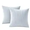Fronha de veludo cotelê, cor sólida, com padrão de listras de milho, design simples, adequada para almofadas decorativas, almofadas lombares e almofadas de sofá, disponível na Amazon