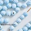Joyería de Cerámica Jingdezhen Pulsera Tejida de 12 mm Material Flor Esmalte Sandía Cuentas Accesorios para Joyería DIY para Mujer Agujero Grande