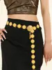Nuevo estilo étnico retro aleación súper ventas flor hueca cadena de cuerpo para cintura de un solo círculo hebilla doble doble uso accesorios Dai